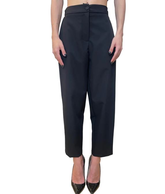 VICOLO Pantalone Carrot con Elastico Posteriore