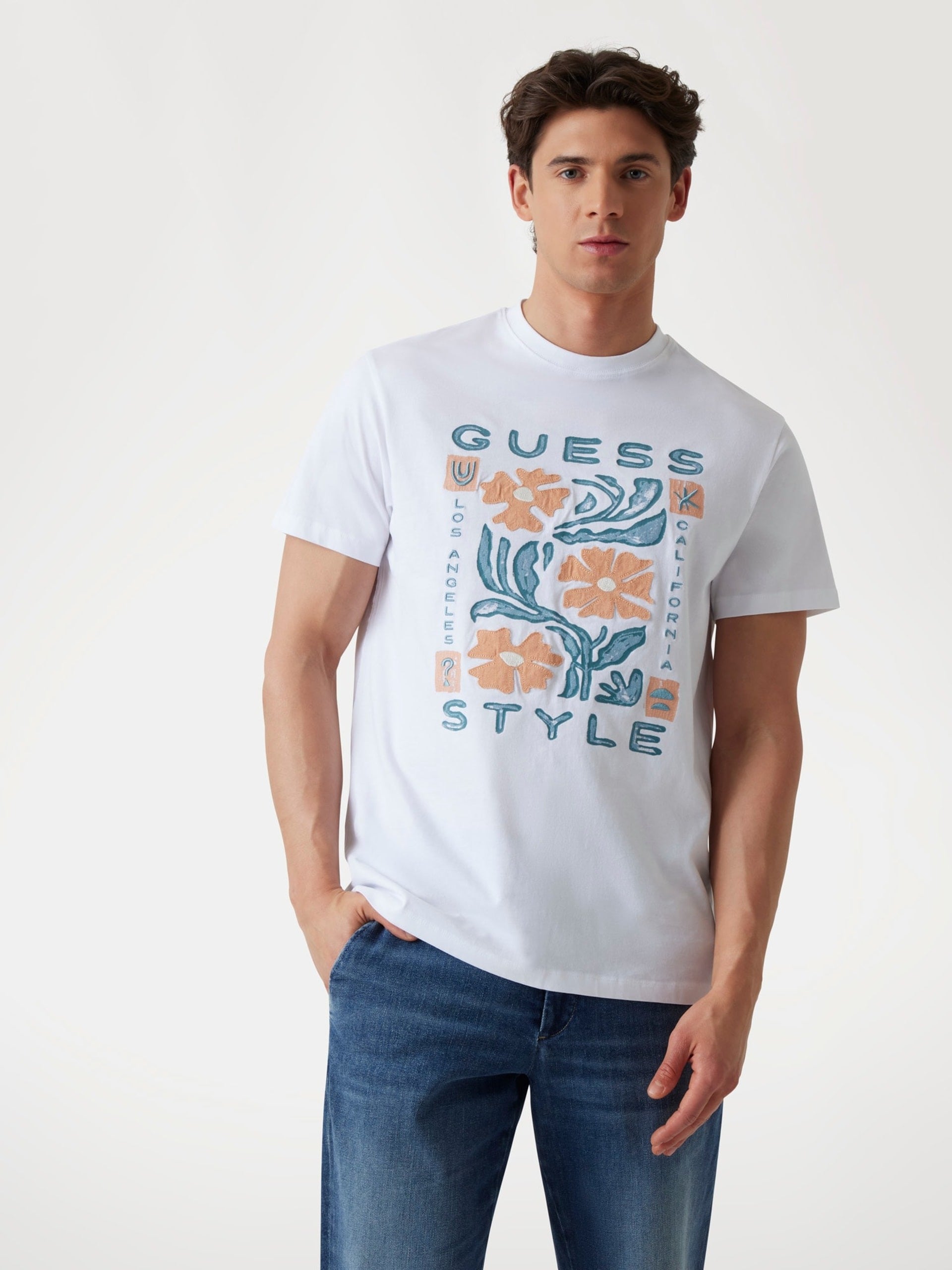 Guess T-shirt Regular con Logo