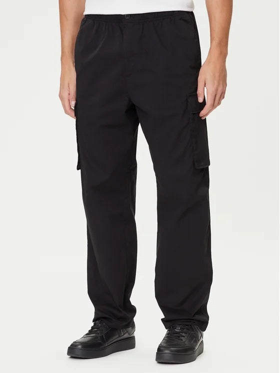 Calvin Klein Jeans Pantalone Cargo in Cotone Elasticizzato a Vestibilità dritta