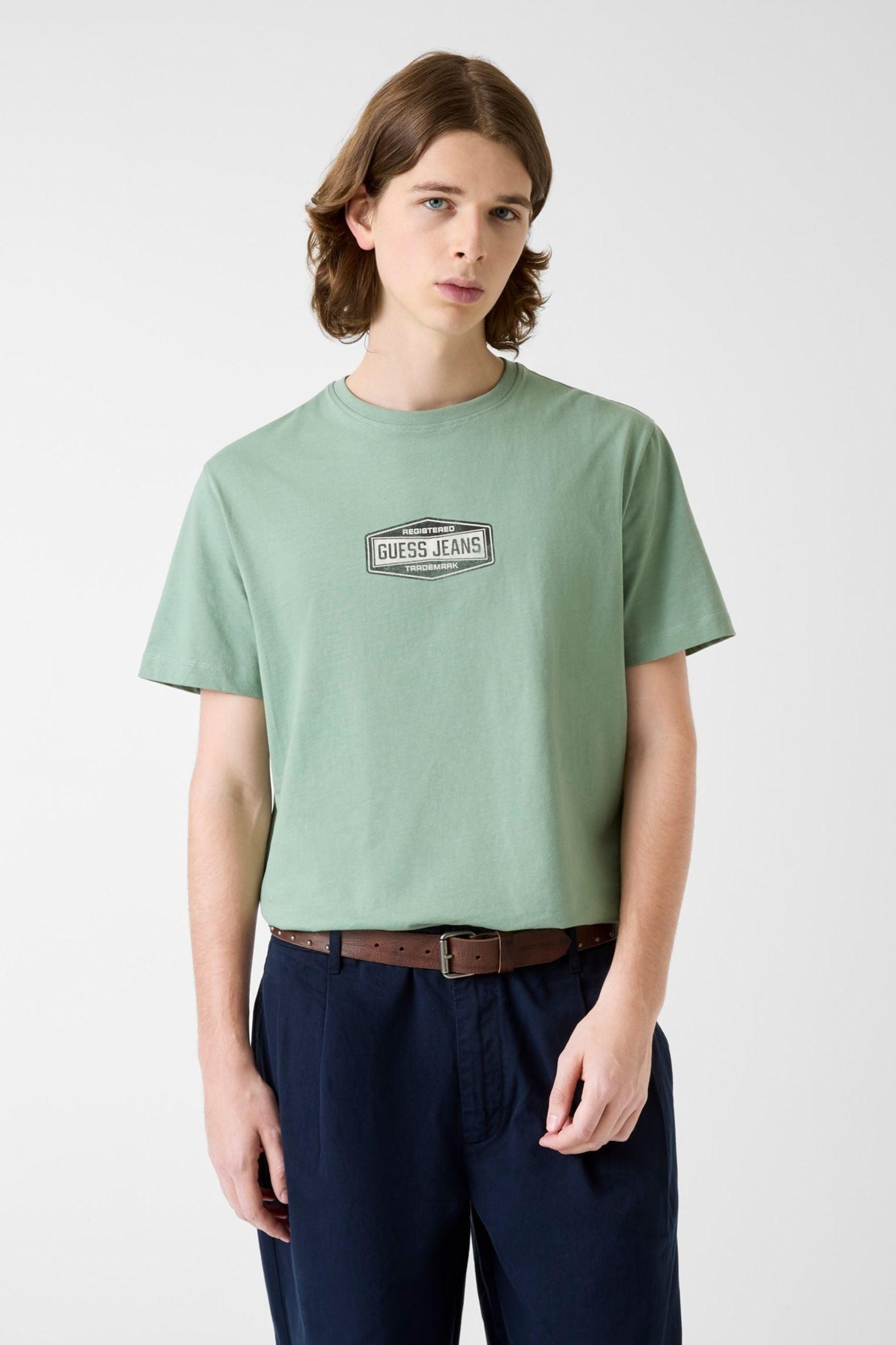 Guess T-shirt con Logo Stampato 
Verde
