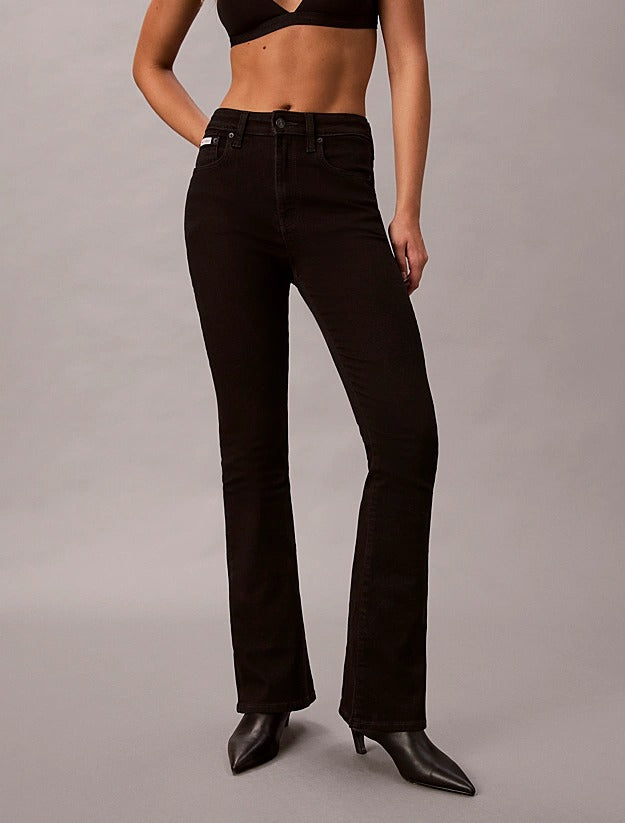 Calvin Klein Jeans Jeans High Rise Flared Nero