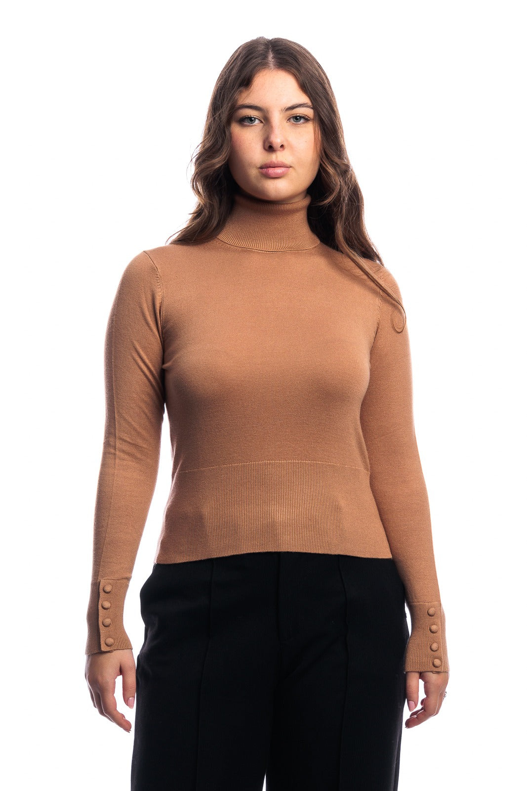 Mark Up Maglione Dolcevita in Misto Viscosa