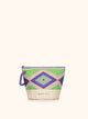 Me fui Pochette con Cerniera Viola Verde