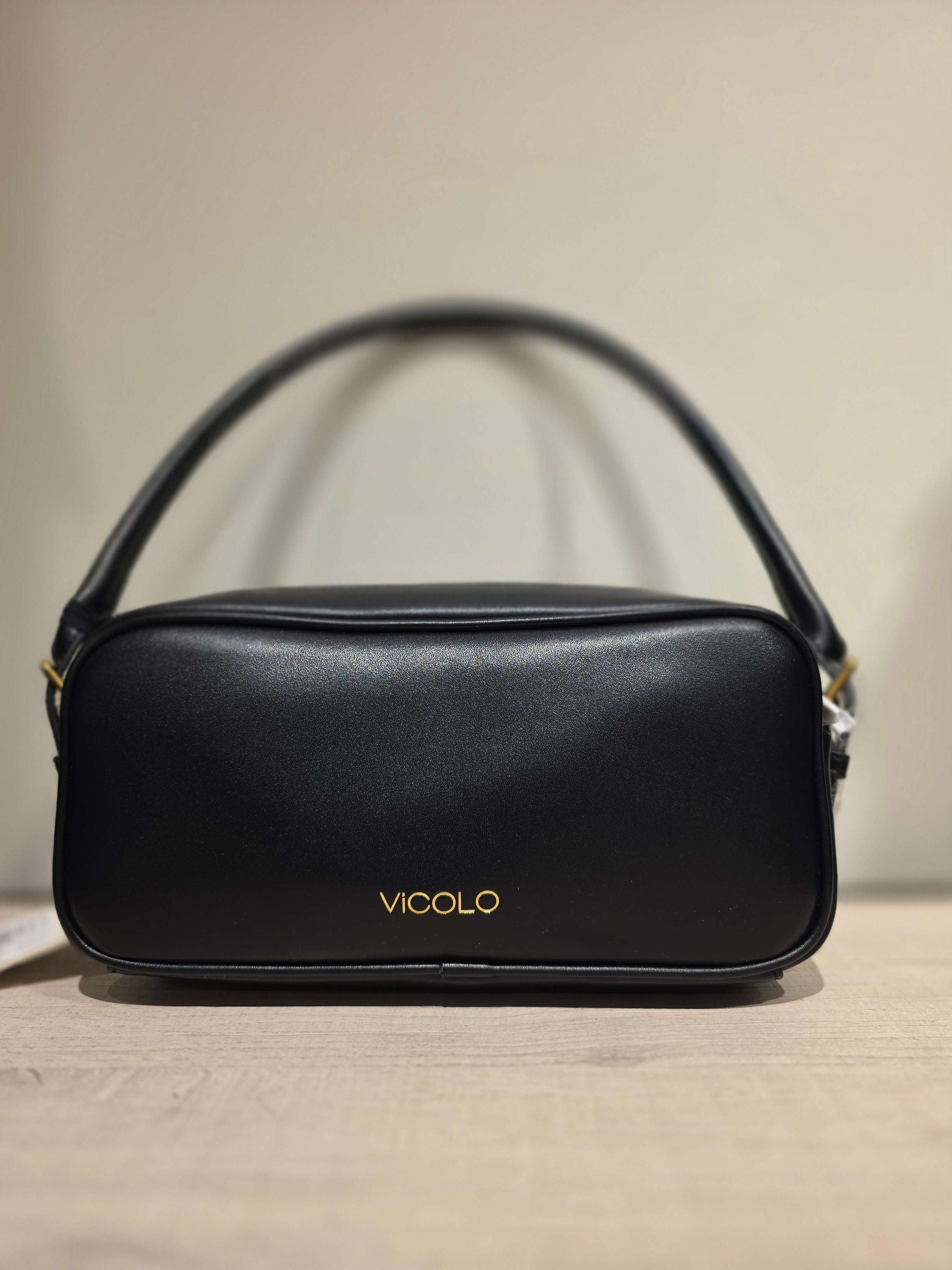 Vicolo Borsa Deva Small Baguette in Ecopelle con Manico
