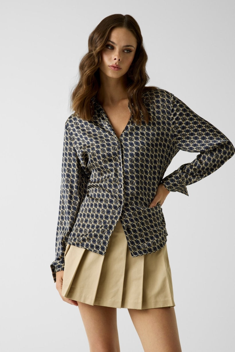 Guess Camicia in Raso Nero