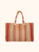 Me fui Maxi Borsa in Rafia Rosso