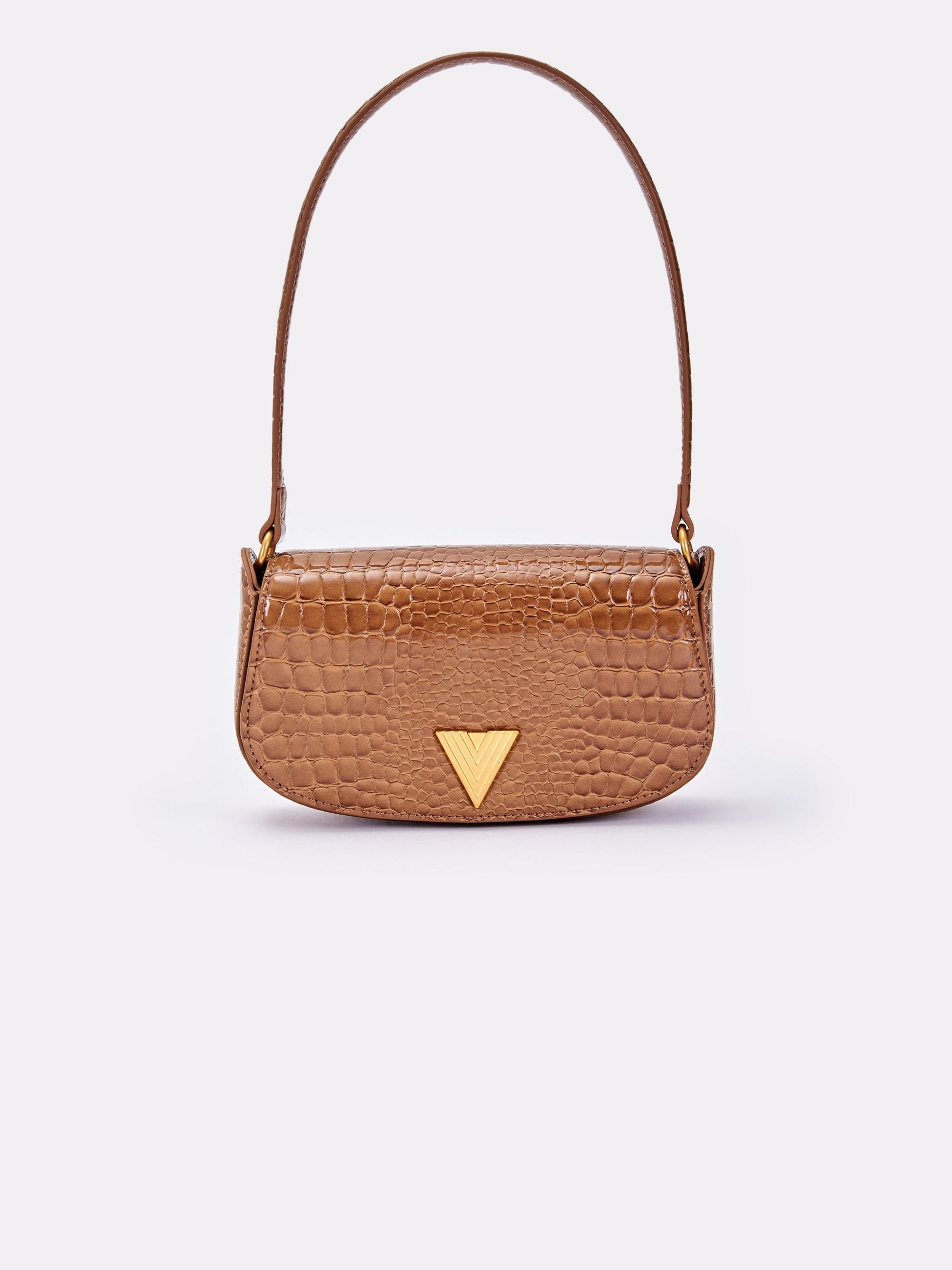 Vicolo Borsa Clap Effetto Coccodrillo