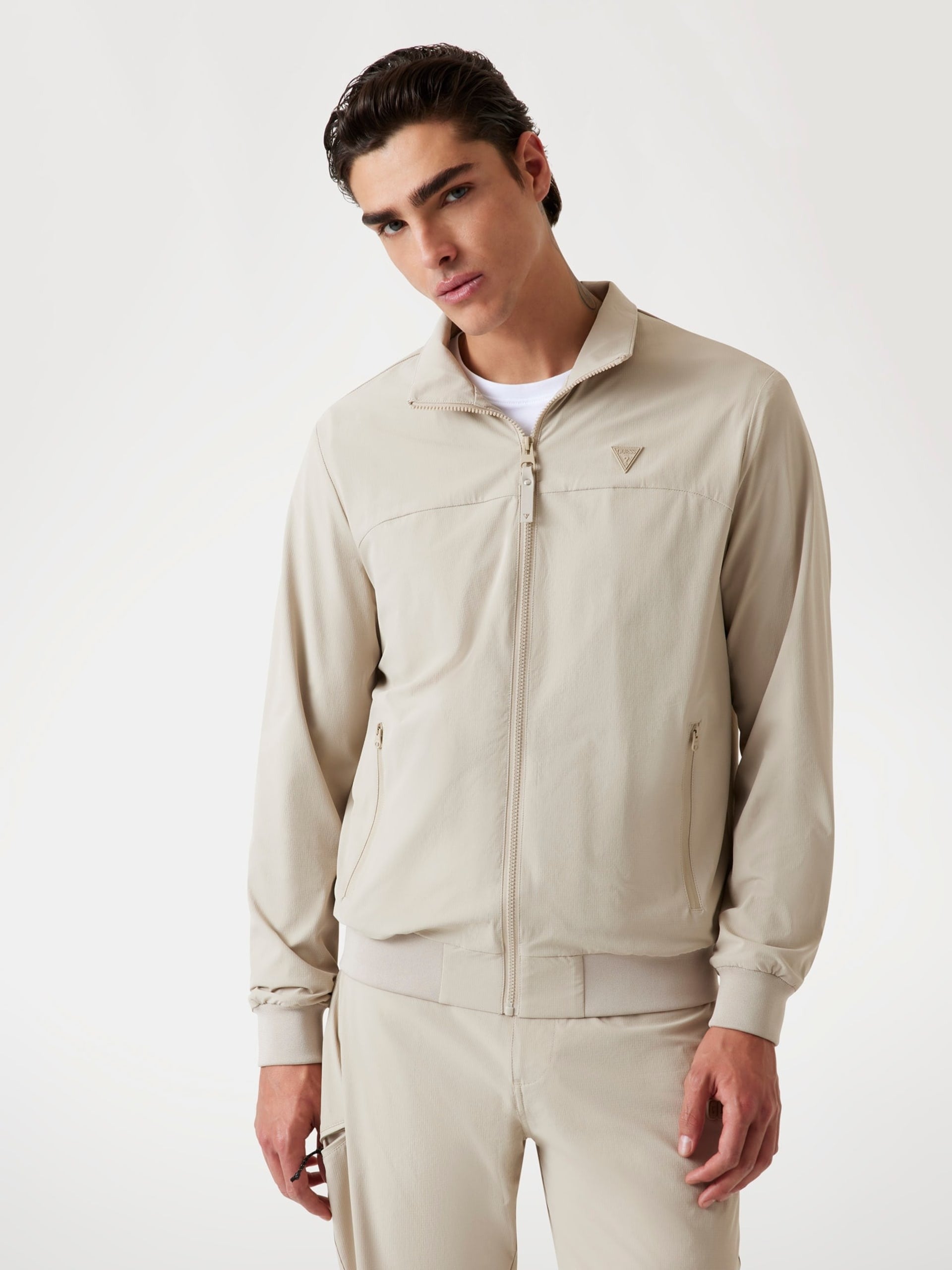 Guess Active  Giacca Ripstop con Zip Intera