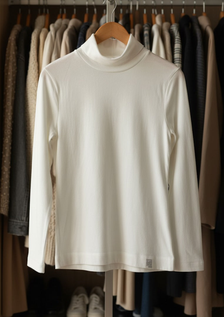 Gaudi T-shirt a Maniche Lunghe con Collo Alto