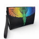 Marcelo Burlon Pochette County of Milan con Grafica "Wings" e Logo Nero/Multicolore
