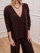 Kontatto Cardigan Morbido con Bottoni Marrone