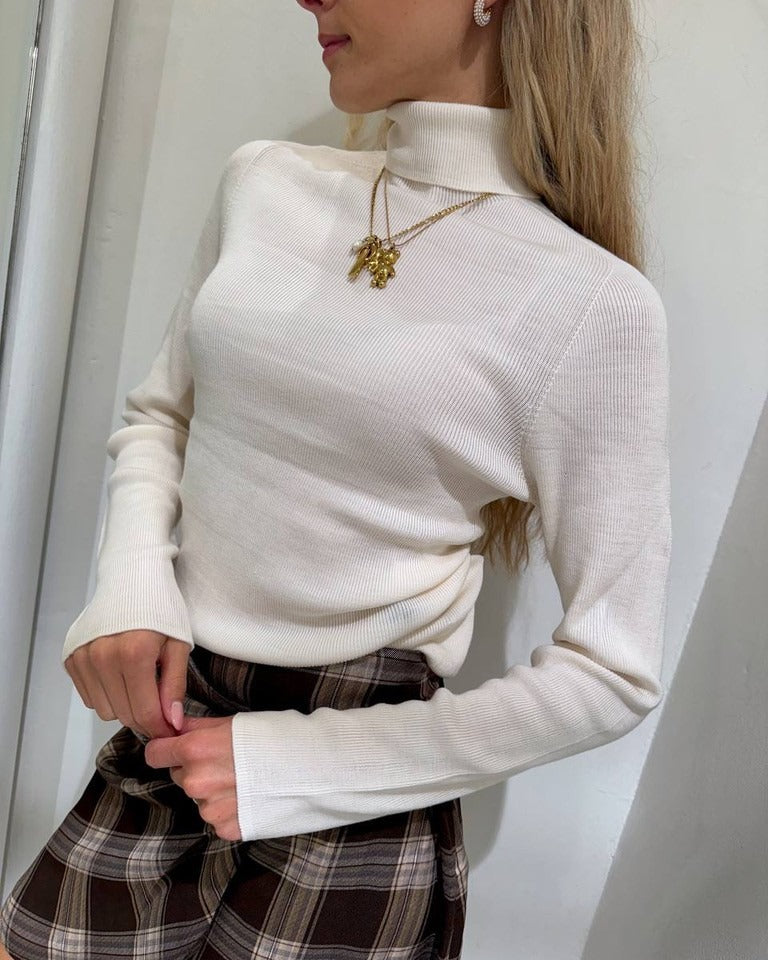 Haveone Dolcevita a costine nero