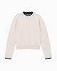 Armani Exchange  Pullover a Calzata Regolare, Viscosa Lavorata a Maglia e Cashmere Beige