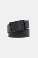 Armani Exchange Cintura con Fibbia in Metallo Nero