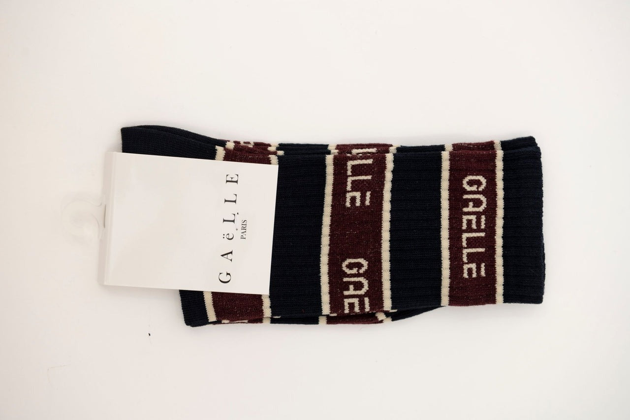 Gaelle Paris Calzini con Bande Logate Blù