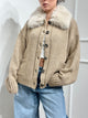 Kontatto Bomber in Lana Marrone