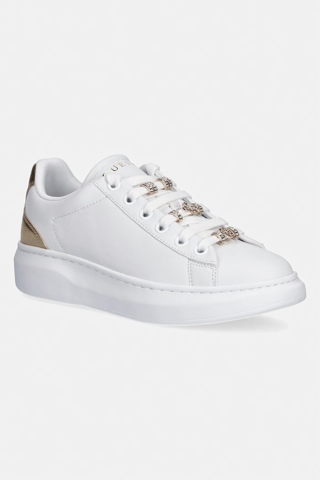 Guess Sneakers con Logo Bianco-oro