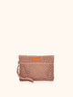 Me fui Mini Pochette in Rafia Rosa