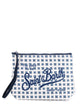 Saint Barth Pochette Aline in Scuba  Bianco Blù