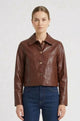 Markup Giubbino in ecopelle Marrone