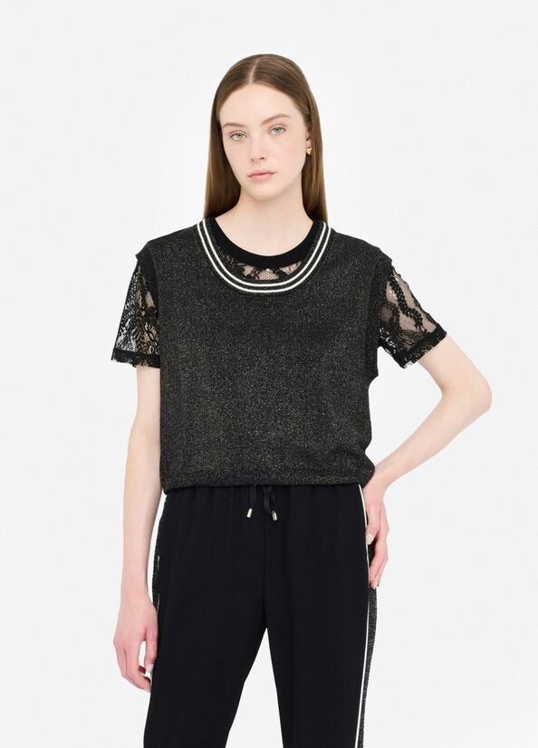 Liu Jo Maglia Better lurex® Nero