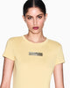 Armani Exchange T-shirt Slim Fit in Jersey di Cotone 
Giallo