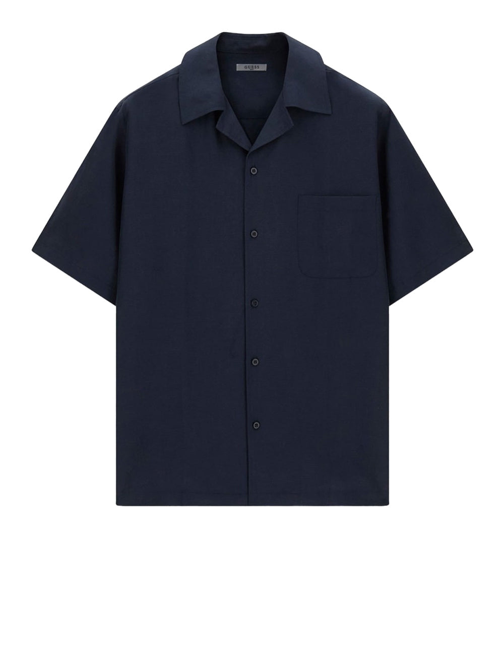 Guess Camicia Mezza Manica in Misto Lino