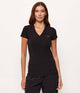 Armani Exchange T-shirt con Scollo a v Slim Fit  Nero
