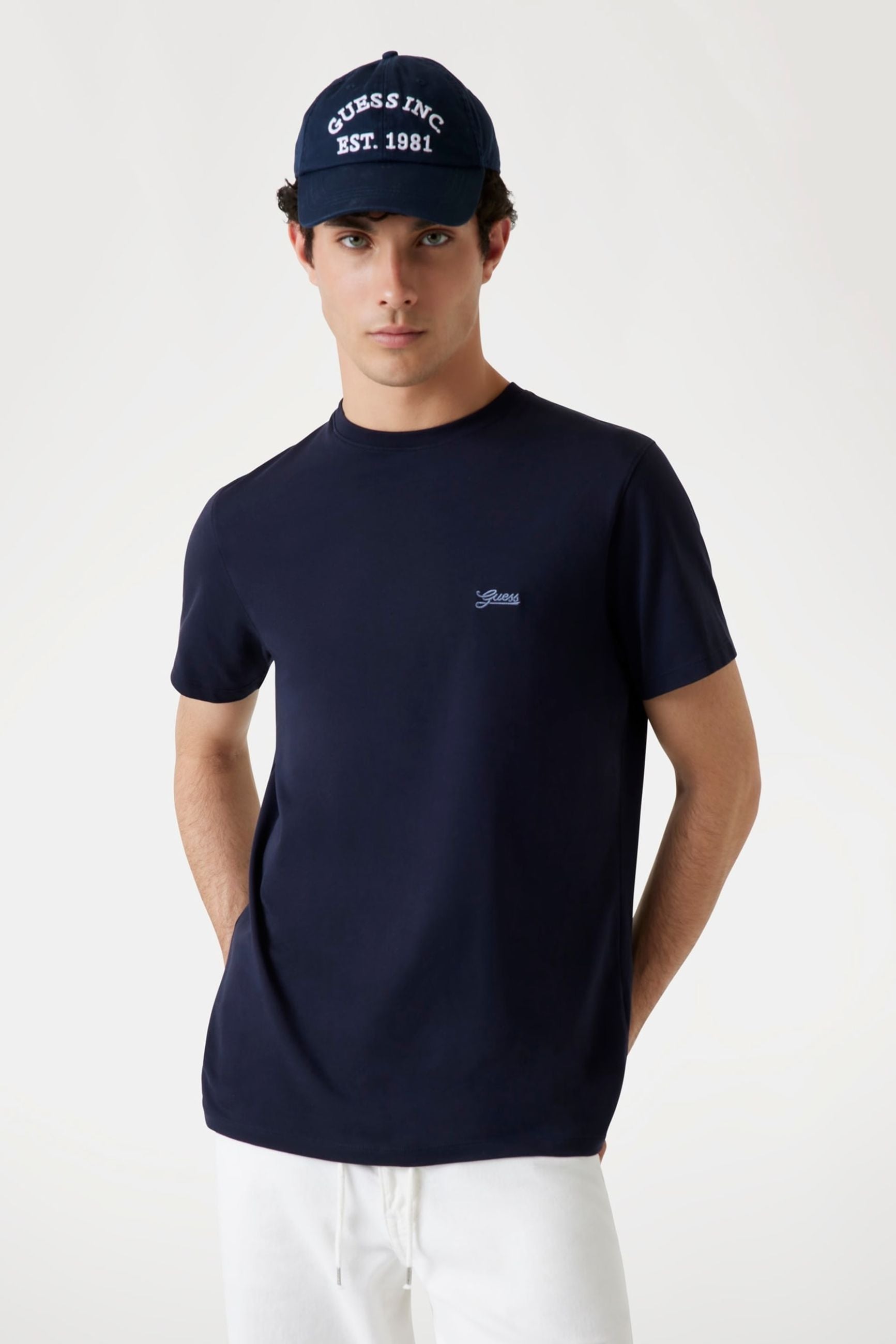 Guess T-shirt con il Logo Ricamato