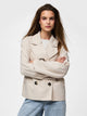 Pieces Trench con Quattro Bottoni