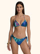 Me fui Bikini Triangolo con Slip Regolabile 
Azzurro Blù