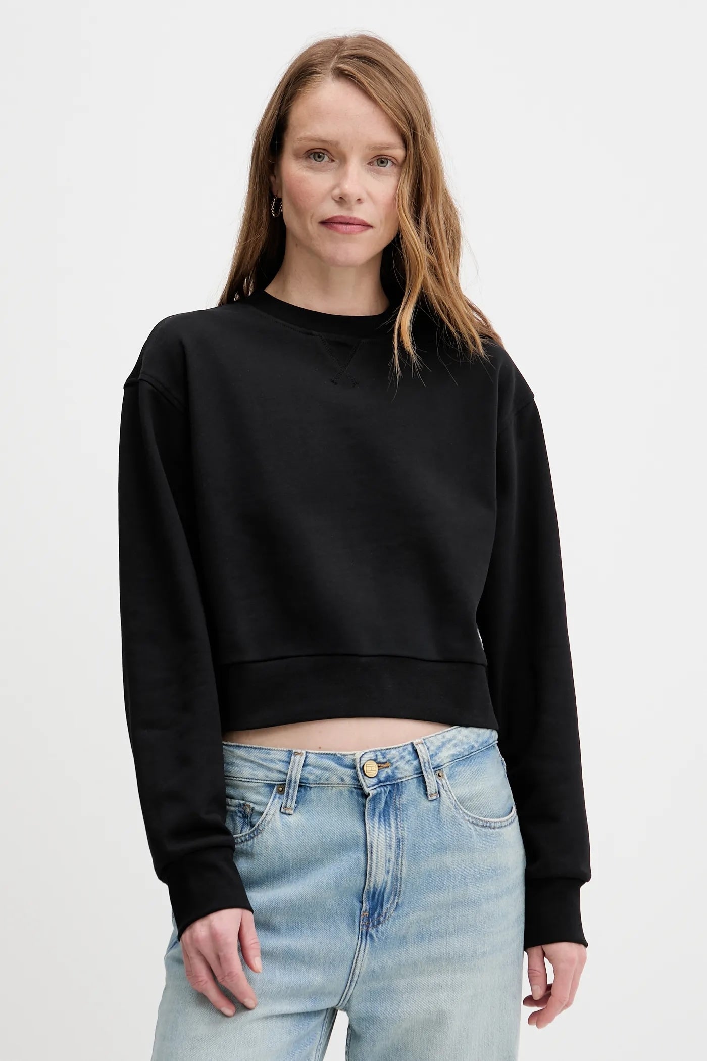 Calvin Klein Felpa Realizzata in Maglia Nero