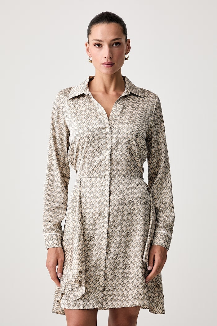 Guess Vestito Camicia ALYA Beige
