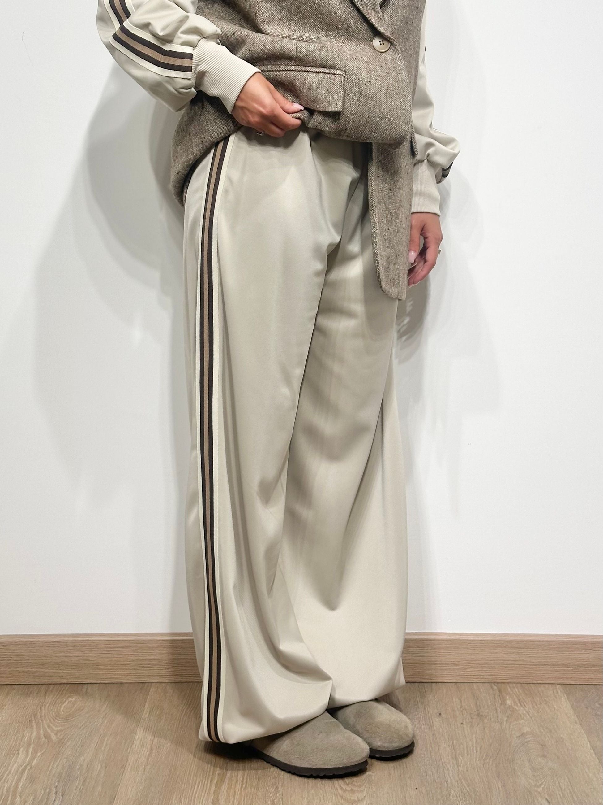 Le Streghe Pantalone Beige Sabbia