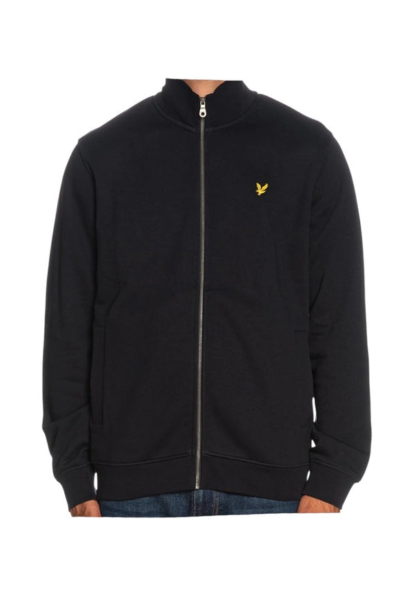 Lyle & Scott Felpa Sportiva Leggera con Cerniera Integrale Nero