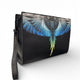 Marcelo Burlon Pochette County of Milan con Grafica "Wings" e Logo Nero/Royal