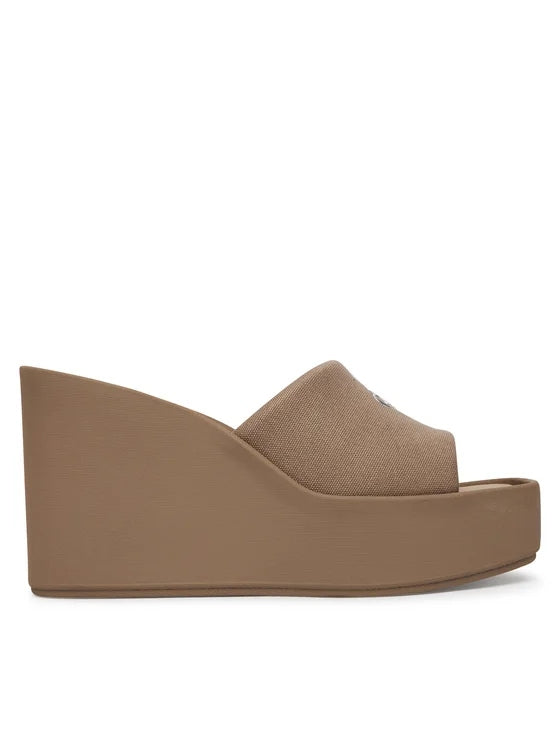 Calvin Klein Melia Sandali con Zeppa e Platform in Tela