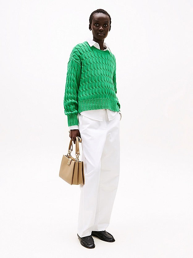 Tommy Hilfiger Borsa Tote Zigrinata a Tracolla