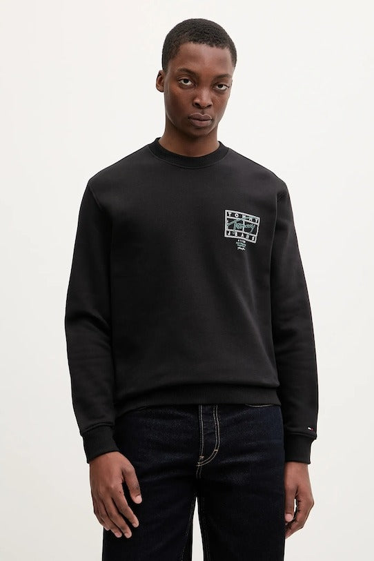 Tommy Jeans Felpa con Girocollo