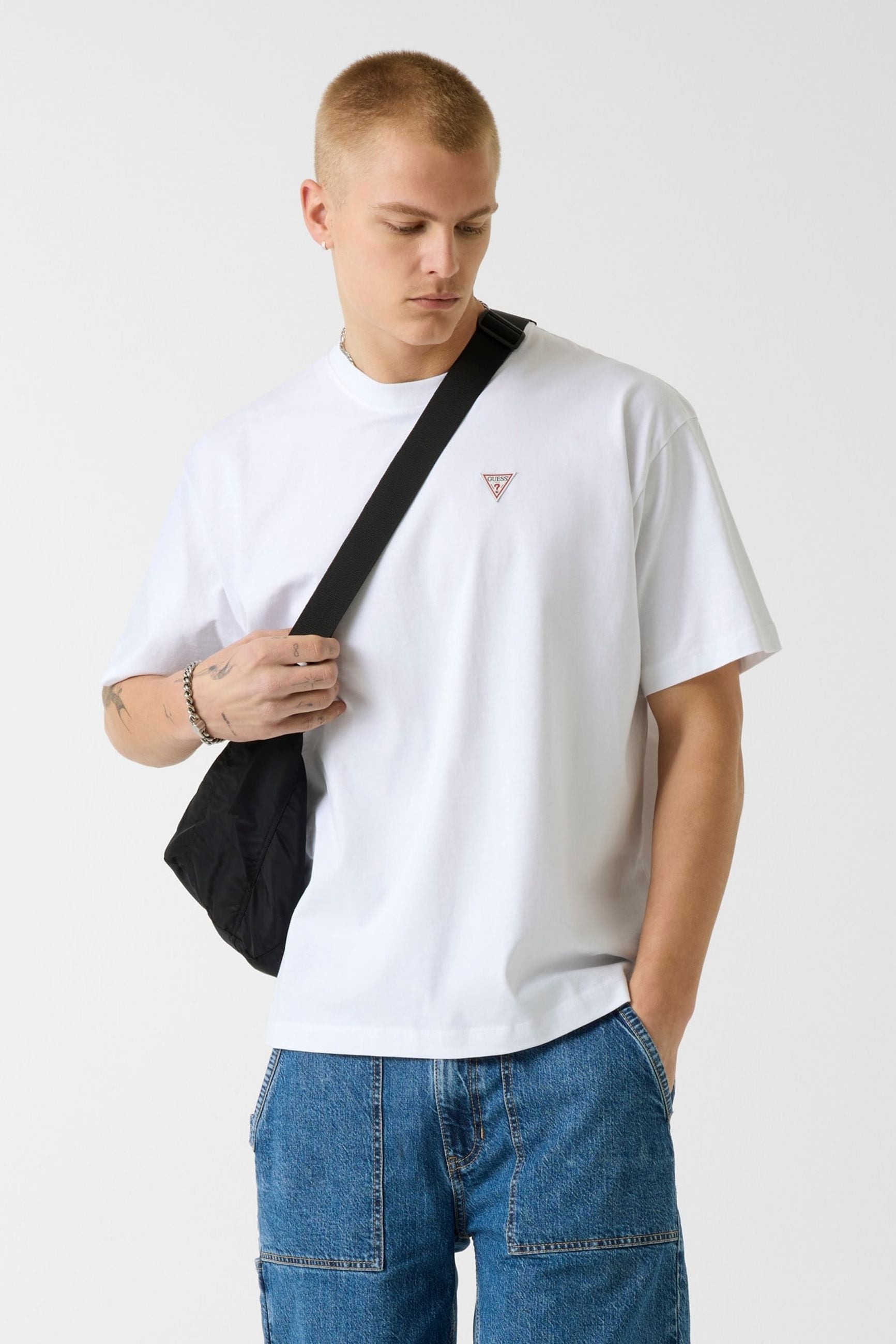 Guess T-shirt Oversize con Patch Mini