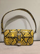 Vicolo Pencil Belted Bag Borsa a Tracolla Pitonata