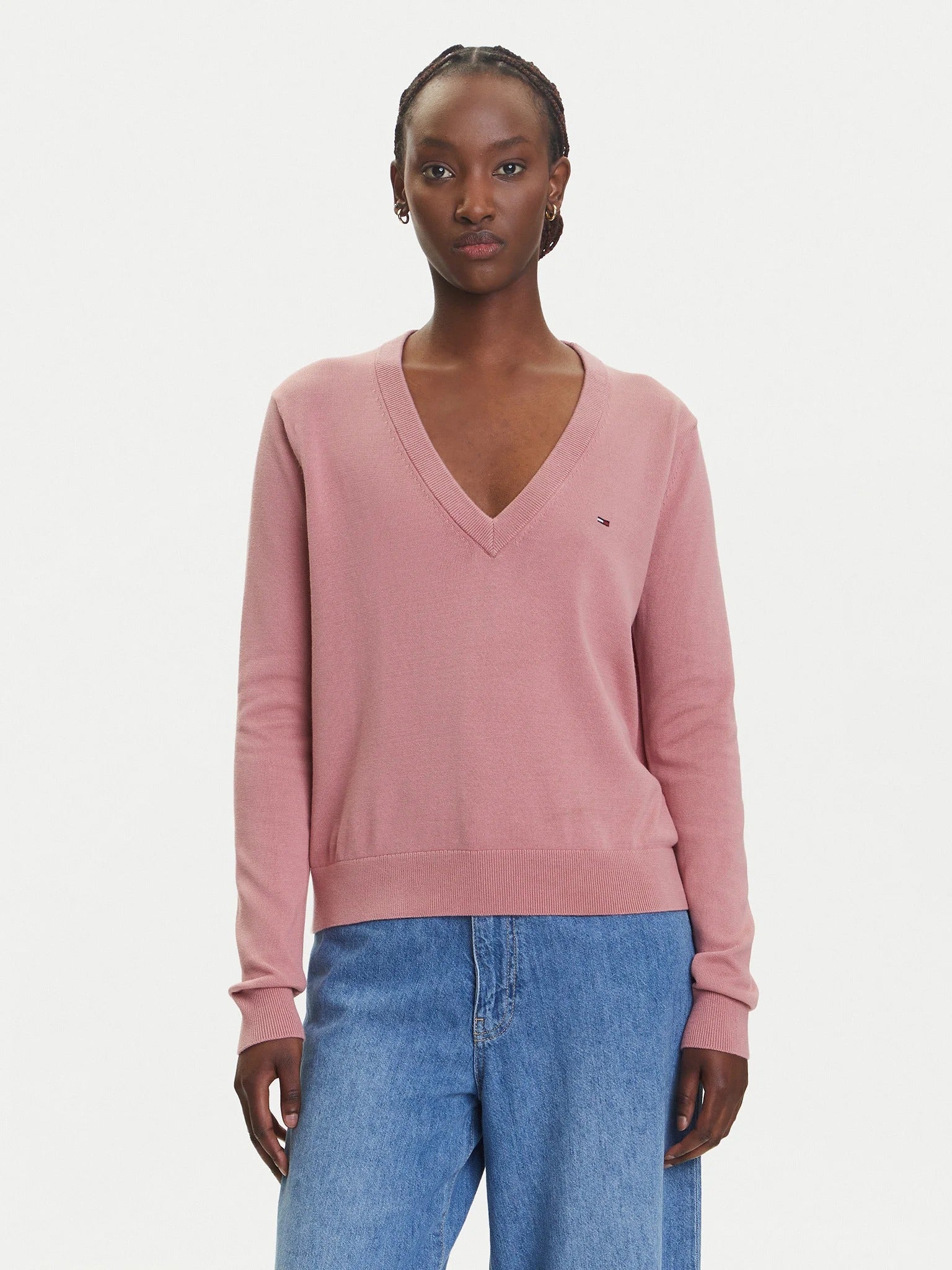 Tommy Jeans Maglia Maniche Lunghe Rosa
