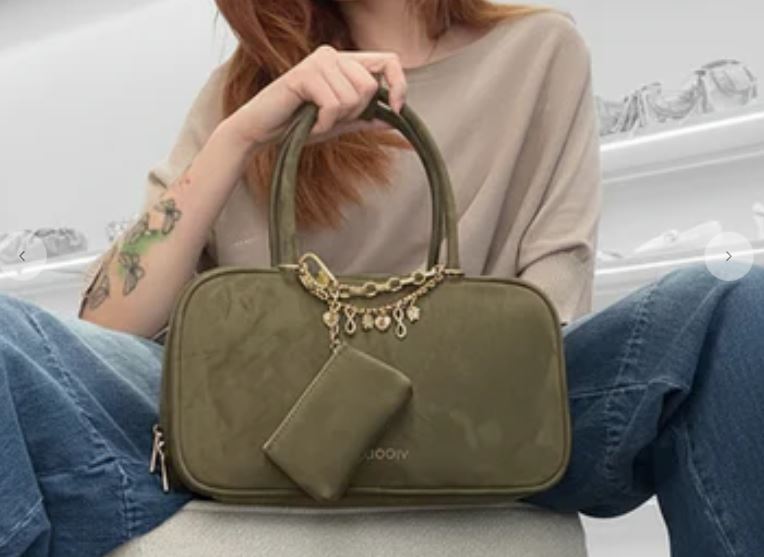 Vicolo Borsa Bauletto Doppio Manico Slide Bag