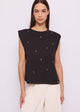 Gaudì T-shirt con Charms Dorati Nero