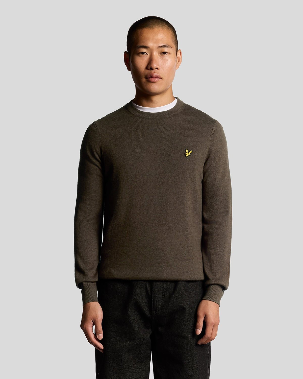 Lyle & scott Maglia Girocollo in Cotone Merino