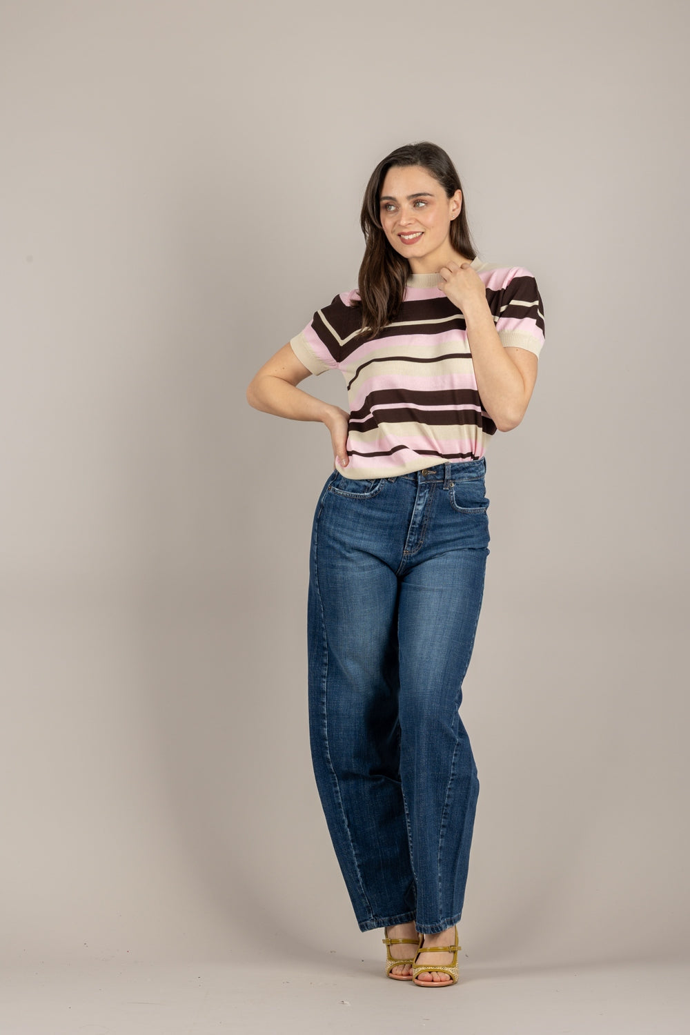 Vicolo Maglia a Righe Multicolore