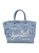 MC2 SAINT BARTH Borsa Vanity Sponge Regular in Tessuto Righe Effetto Spugna