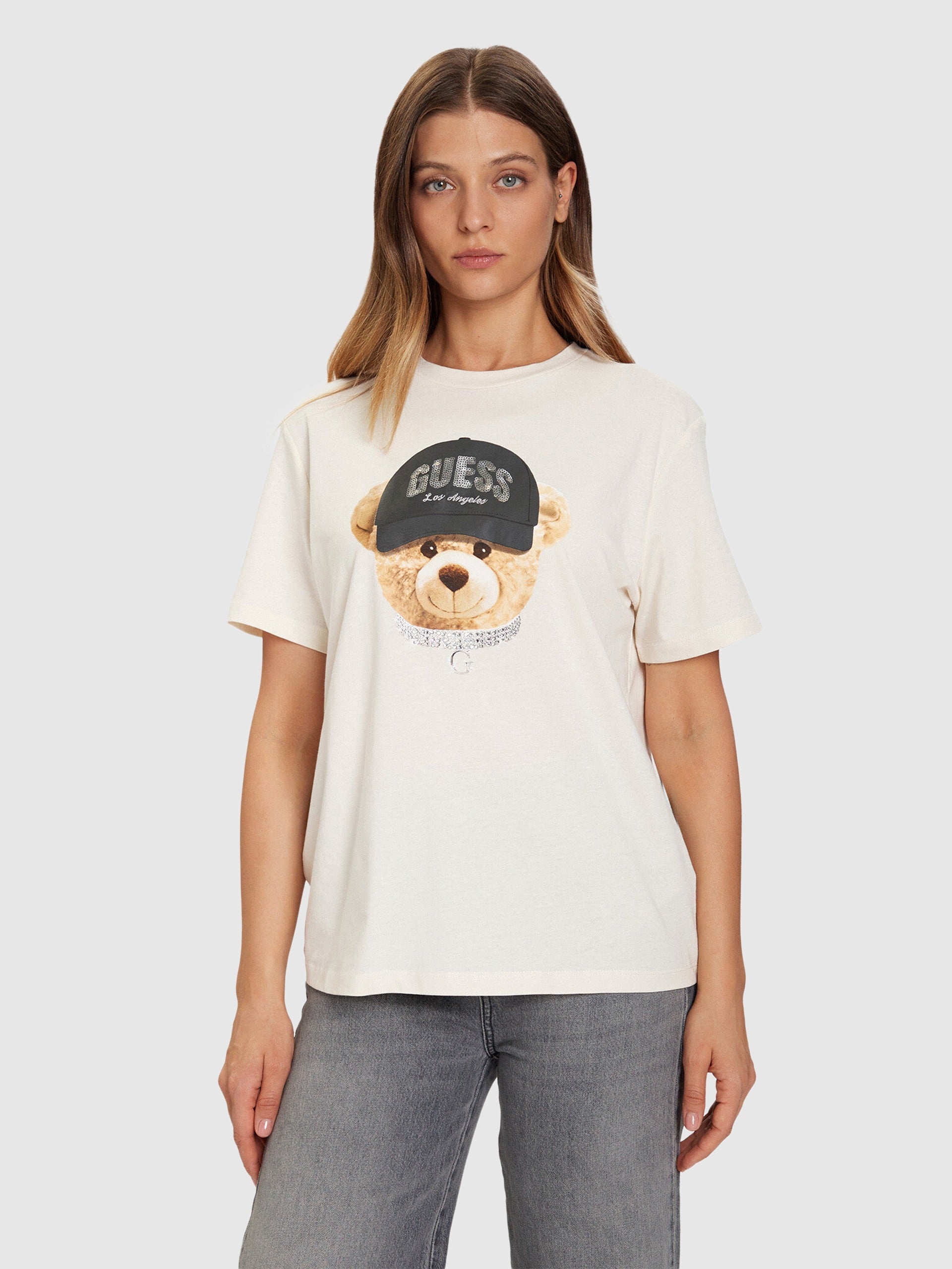 Guess T-shirt con Stampa Orso