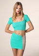 Me fui Crop Top Verde
