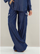 Liu Jo Pantaloni con Tasconi con Strass Blù